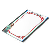 Retro American Pinup_ Vlek jezelf niet Notitieblok (Schuin)