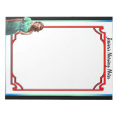 Retro American Pinup_ Vlek jezelf niet Notitieblok (Voorkant)