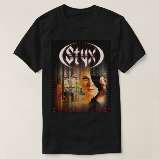 Retro american rock band styx gift fan Essential T-shirt (Design voorkant)