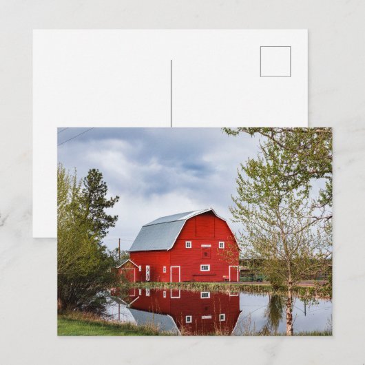 Retro American Scenery Briefkaart (Voorkant / Achterkant)