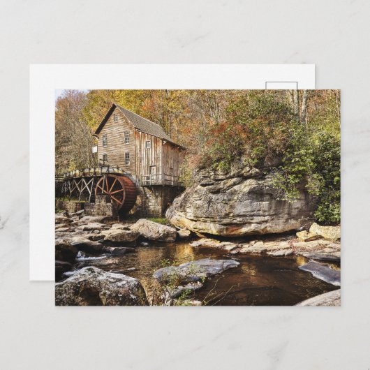 Retro American Scenery Briefkaart (Voorkant / Achterkant)