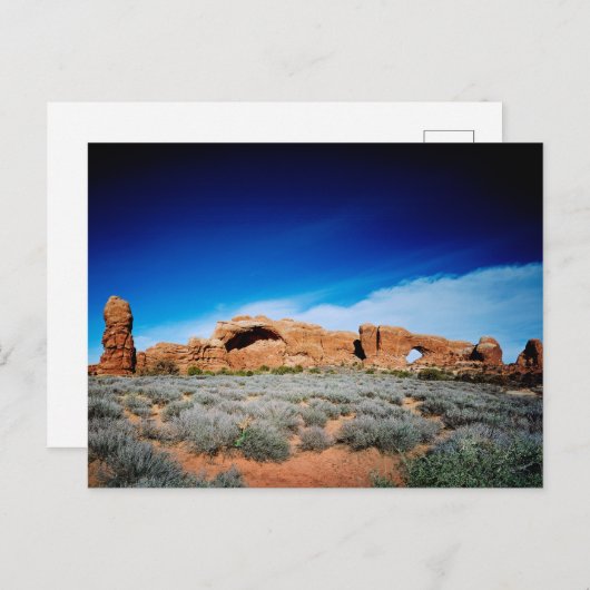 Retro American Scenery Briefkaart (Voorkant / Achterkant)