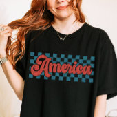 Retro Amerika  Patriottisch 4 juli T-shirt