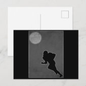 Retro Amerikaans voetbalontwerp Briefkaart (Voorkant / Achterkant)