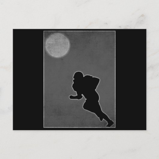Retro Amerikaans voetbalontwerp Briefkaart (Voorkant)