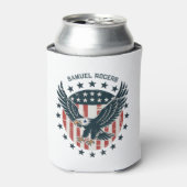 Retro Amerikaanse Adelaar Blikjeskoeler (Blikje Voorkant)