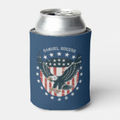 Retro Amerikaanse Adelaar Blikjeskoeler (Blikje Voorkant)