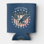 Retro Amerikaanse Adelaar Blikjeskoeler (Voorkant)