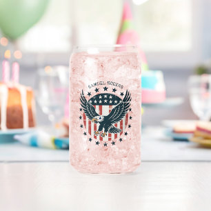 Retro Amerikaanse Adelaar  Blikvorm Glas