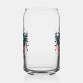 Retro Amerikaanse Adelaar Blikvorm Glas (Links)