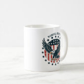 Retro Amerikaanse Adelaar Koffiemok (Voorkant rechts)