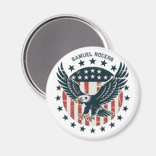 Retro Amerikaanse Adelaar Magneet