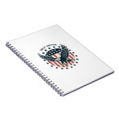 Retro Amerikaanse Adelaar  Notitieboek (Rechterzijde)