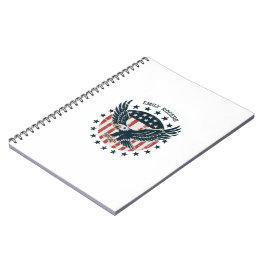 Retro Amerikaanse Adelaar Notitieboek