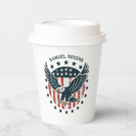 Retro Amerikaanse Adelaar Papieren Bekers