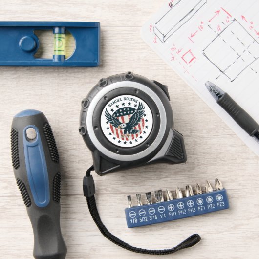 Retro Amerikaanse Adelaar Rolmaat (Workshop)