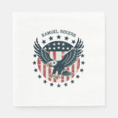 Retro Amerikaanse Adelaar Servet (Voorkant)