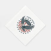 Retro Amerikaanse Adelaar Servet (Hoek)
