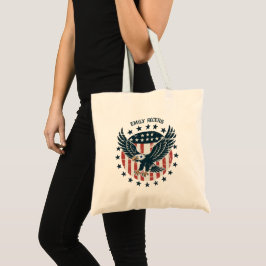 Retro Amerikaanse Adelaar Tote Bag