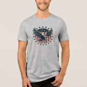 Retro Amerikaanse Adelaar Tri-Blend Shirt (Voorkant)