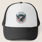Retro Amerikaanse Adelaar Trucker Pet (Voorkant)