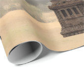 Retro Amerikaanse Collage Cadeaupapier (Rol Hoek)