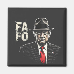 Retro Amerikaanse Donald Trump FAFO USA Vlag Patri Magneet