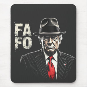 Retro Amerikaanse Donald Trump FAFO USA Vlag Patri Muismat