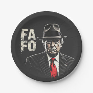Retro Amerikaanse Donald Trump FAFO USA Vlag Patri Papieren Bordje