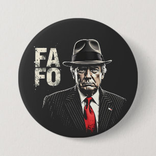 Retro Amerikaanse Donald Trump FAFO USA Vlag Patri Ronde Button 7,6 Cm