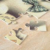 Retro Amerikaanse Eskimo illustratie Legpuzzel (Zijkant)