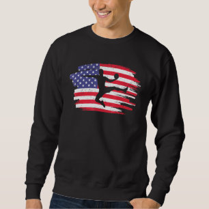 Retro Amerikaanse Flag Handbal 4 juli Trui