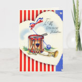 Retro Amerikaanse militaire Valentijnsdag Kaart (Voorkant)