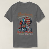 Retro -Amerikaanse motorfiets Indiase voor oud B T-shirt (Design voorkant)