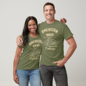 Retro -Amerikaanse Motorfiets Indivoor oud T-shirt (Unisex)