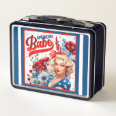 Retro Amerikaanse Pinup_ Amerikaanse Babe (Achterkant)