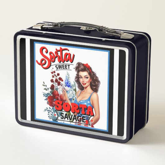 Retro Amerikaanse Pinup_ Sorta Zoete Sorta Savage (Achterkant)