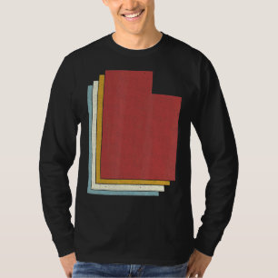 Retro Amerikaanse Staat Vintage Kaart Utah T-shirt