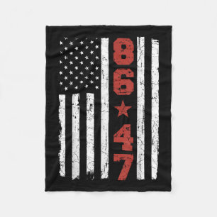 Retro  Amerikaanse vlag 86 47 Fleece Deken