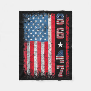 Retro Amerikaanse vlag 86 47 Fleece Deken
