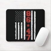 Retro Amerikaanse vlag 86 47 Muismat (Met muis)