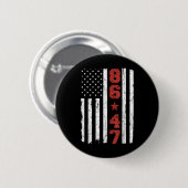 Retro Amerikaanse vlag 86 47 Ronde Button 5,7 Cm (Voorkant /achterkant)