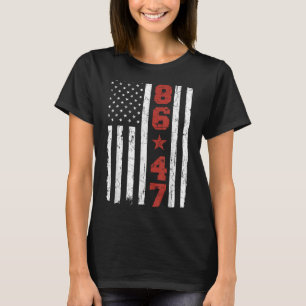 Retro  Amerikaanse vlag 86 47 T-shirt