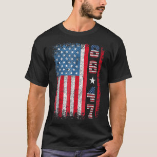 Retro  Amerikaanse vlag 86 47 T-shirt