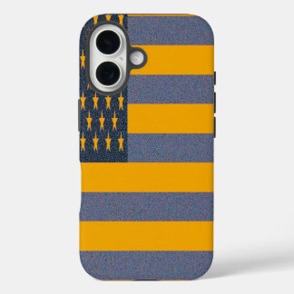 Retro Amerikaanse Vlag iPhone 16 Hoesje