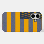 Retro Amerikaanse Vlag Case-Mate iPhone Case (Achterkant (horizontaal))