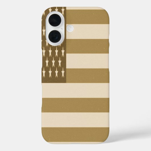 Retro Amerikaanse Vlag Case-Mate iPhone Case (Achterkant)