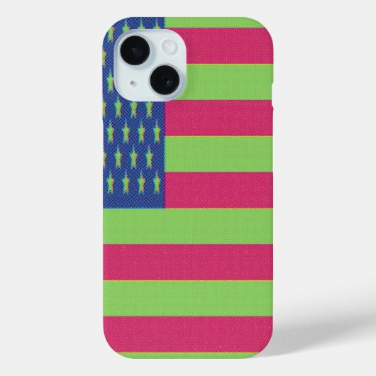 Retro Amerikaanse Vlag Case-Mate iPhone Case (Achterkant)