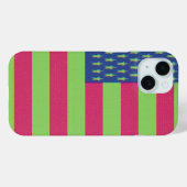 Retro Amerikaanse Vlag Case-Mate iPhone Case (Achterkant (horizontaal))