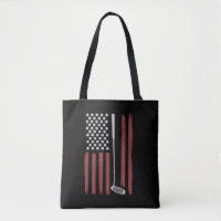 Retro Amerikaanse vlag golf golfer grappige golfcl